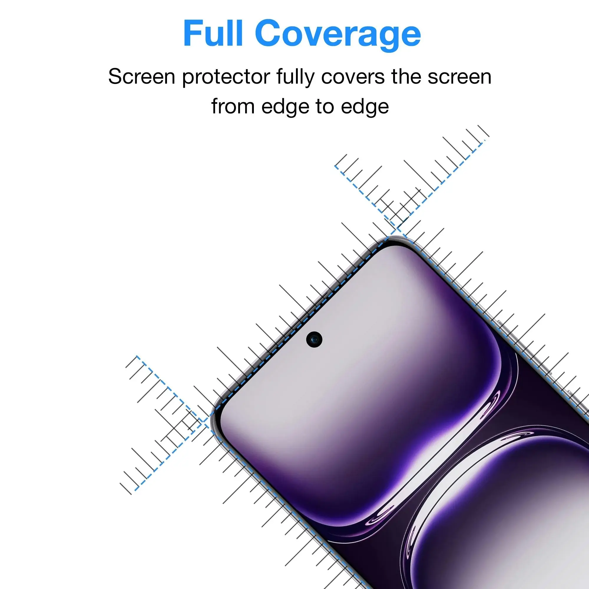 [2 Pack] MEZON Full Coverage Tempered Glass for OPPO Reno12 Pro 5G Crystal Clear Premium 9H HD Screen Protector (OPPO Reno12 Pro 5G, 9H Full)