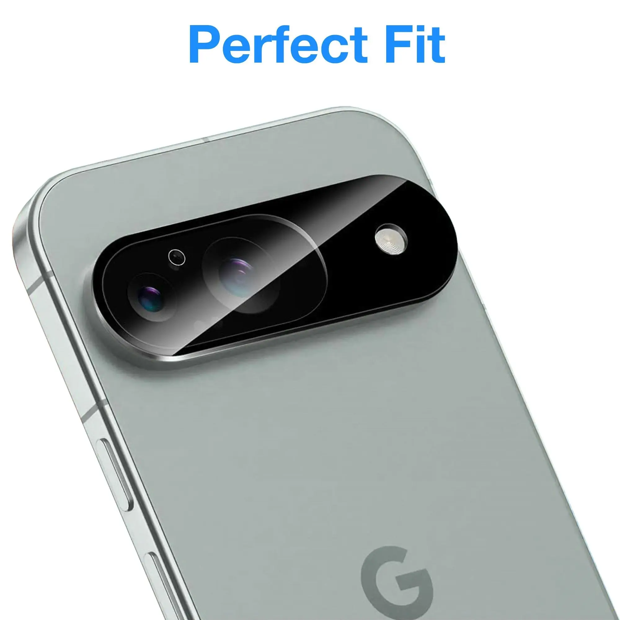 [2 Pack] MEZON Google Pixel 9 Premium Full Coverage Camera Lens Tempered Glass (Pixel 9, Lens HD)