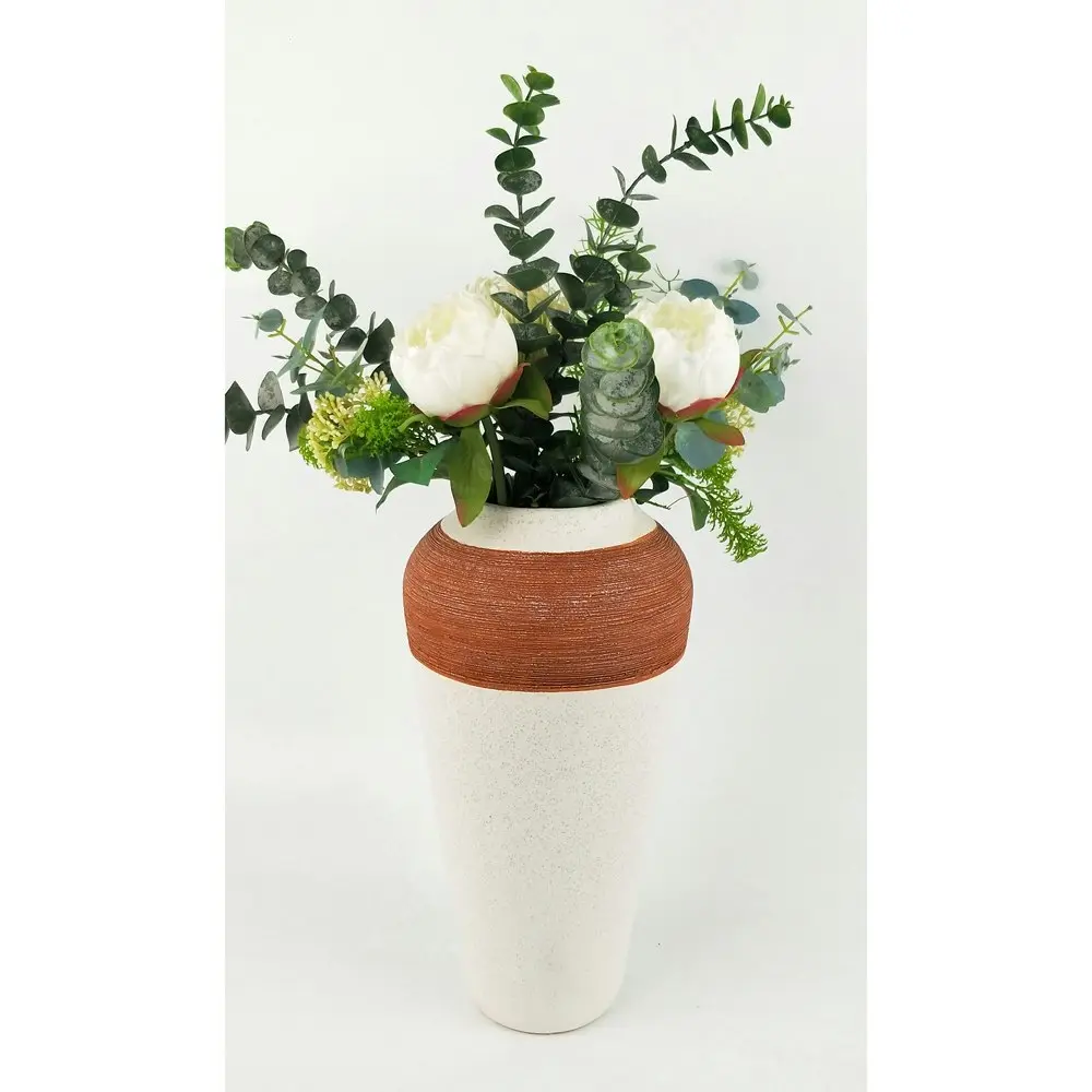 Urban Jenna 39cm Ceramic Flower/Plant Vase Home Decor Display Pot Terra/Sand