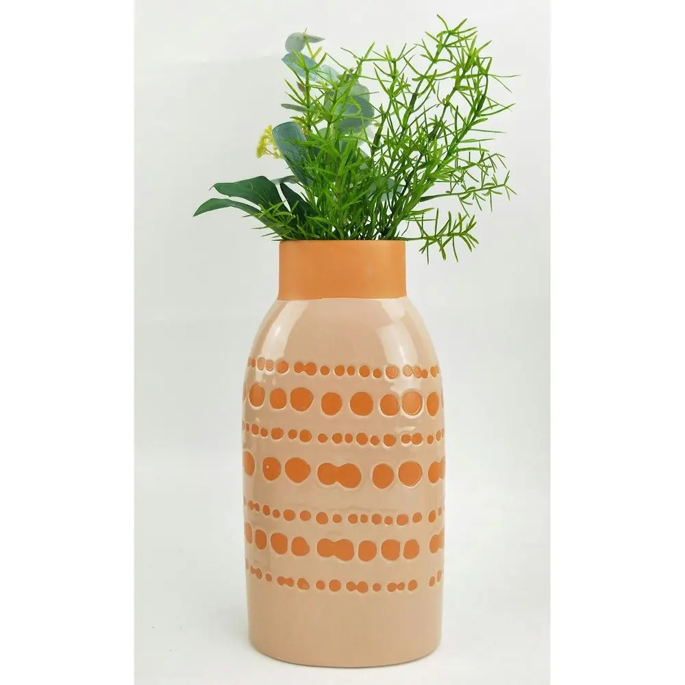 2x Urban Remy 26cm Ceramic Plant/Flower Vase Home Decor Display Pot MED Sherbet