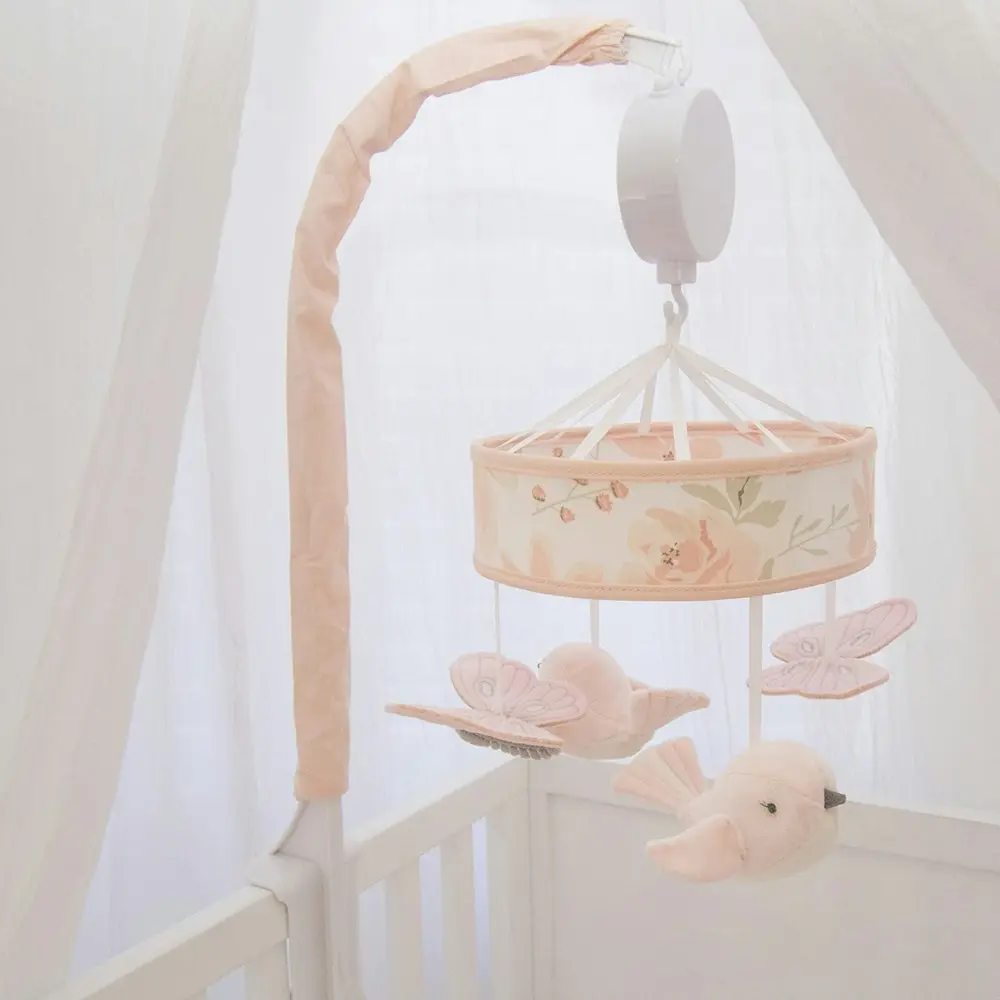 Lolli Living Baby/Newborn/Infant Nursery Musical Cot Hanging Mobile Set Meadow