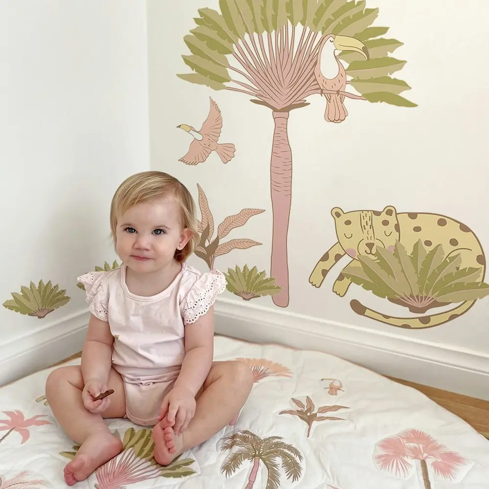 Lolli Living Baby/Newborn Nursery Removable Wall Decals/Stickers Set Tropical