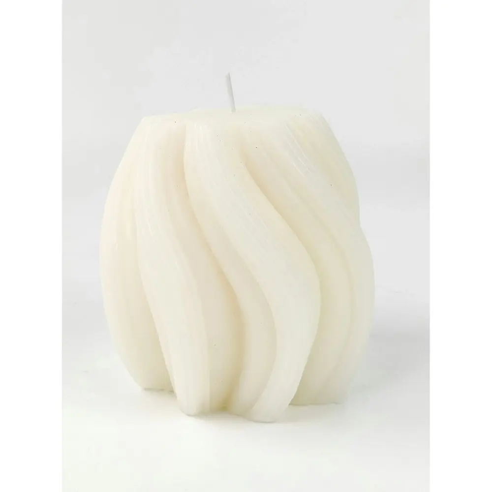 Urban Swirl 10cm Vanilla Scented Candle Home Fragrance Room Tabletop Decor Cream