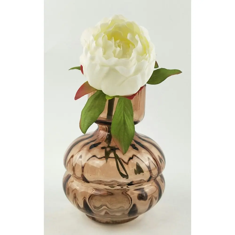 Urban 15cm Tommy Squat Glass Flower Vase Home Decorative Display Small Rose