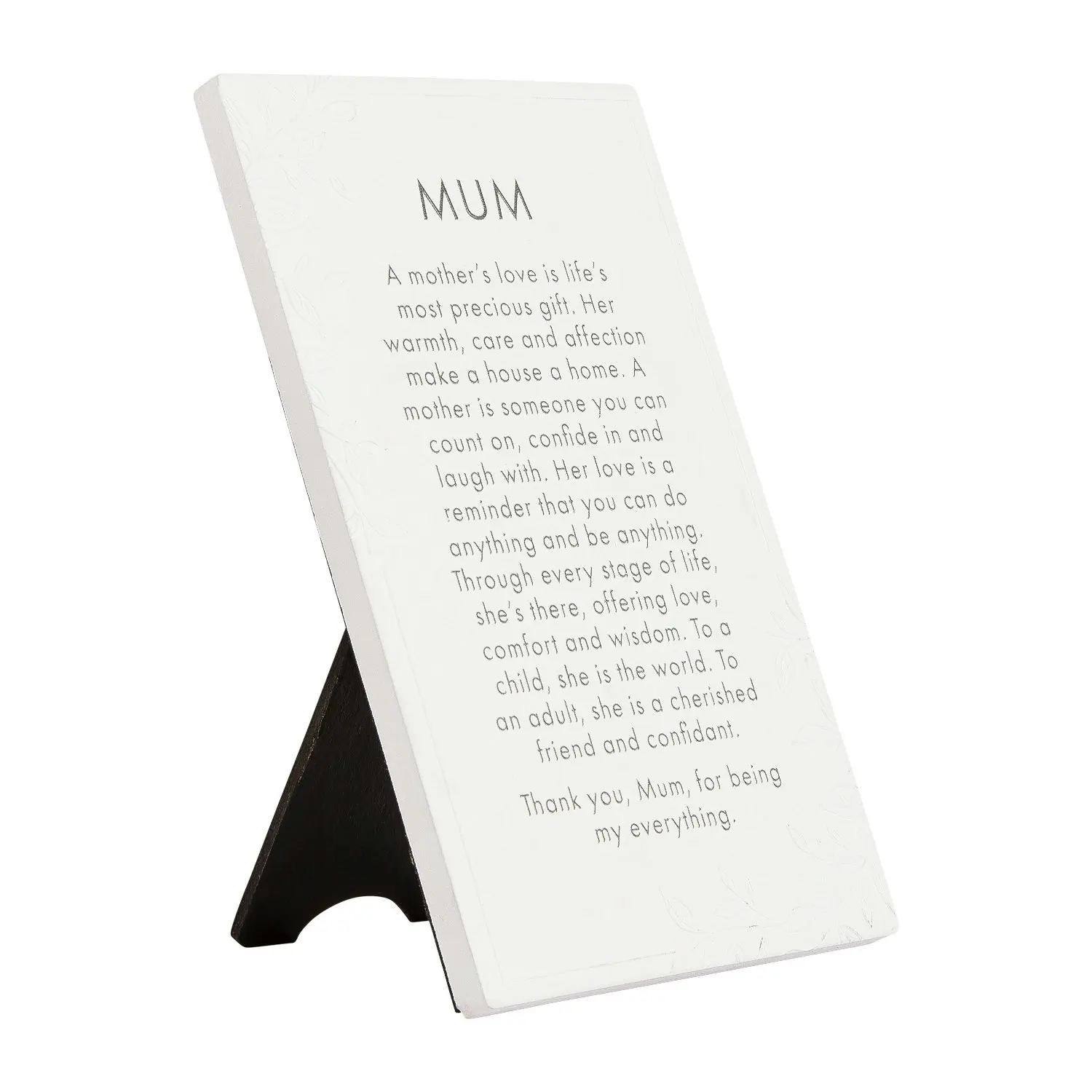 2x Splosh Precious Quote Mum Ceramic Standing/Hanging Mother Verse White 16cm