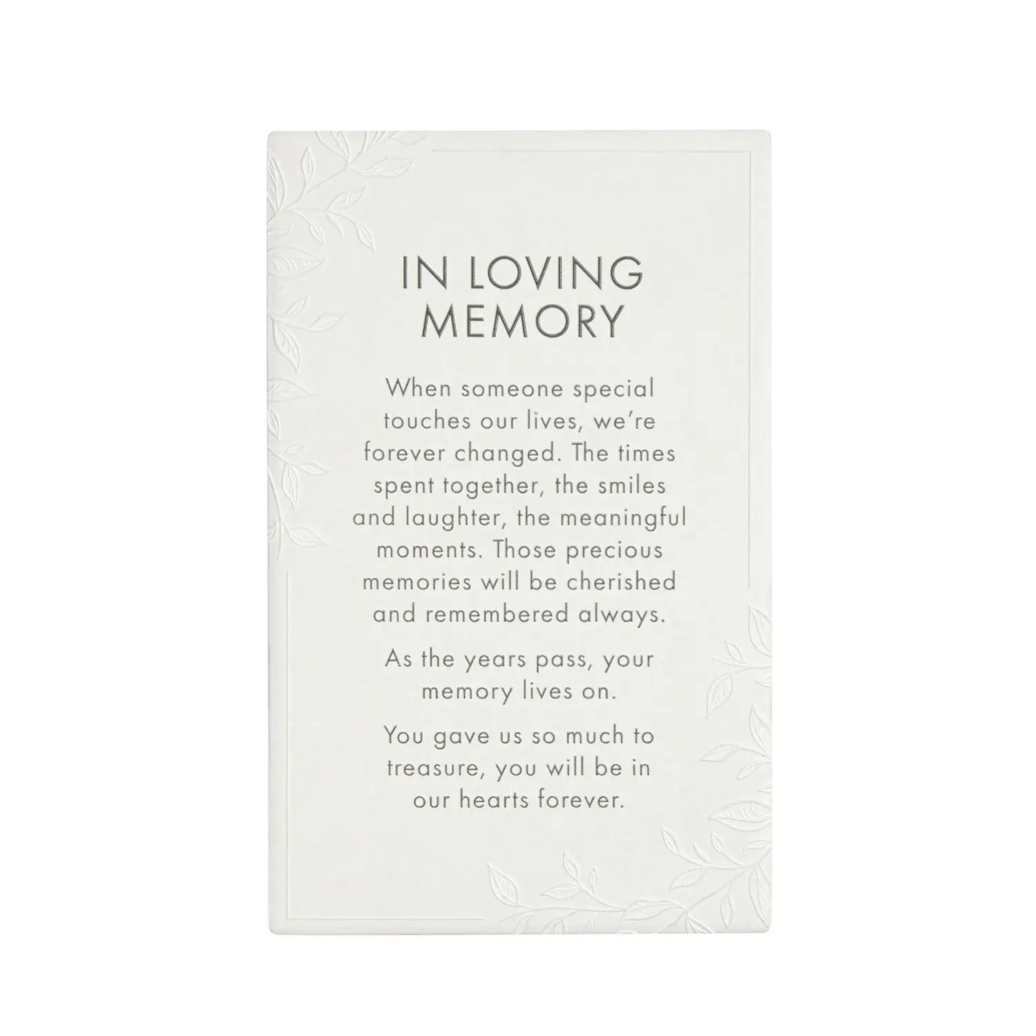 2x Splosh Precious Quote In Loving Memory Ceramic Standing/Hanging White 16cm