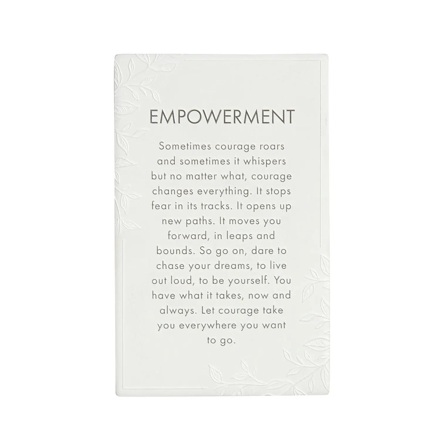 2x Splosh Precious Quote Empowerment Ceramic Standing/Hanging Decor White 16cm