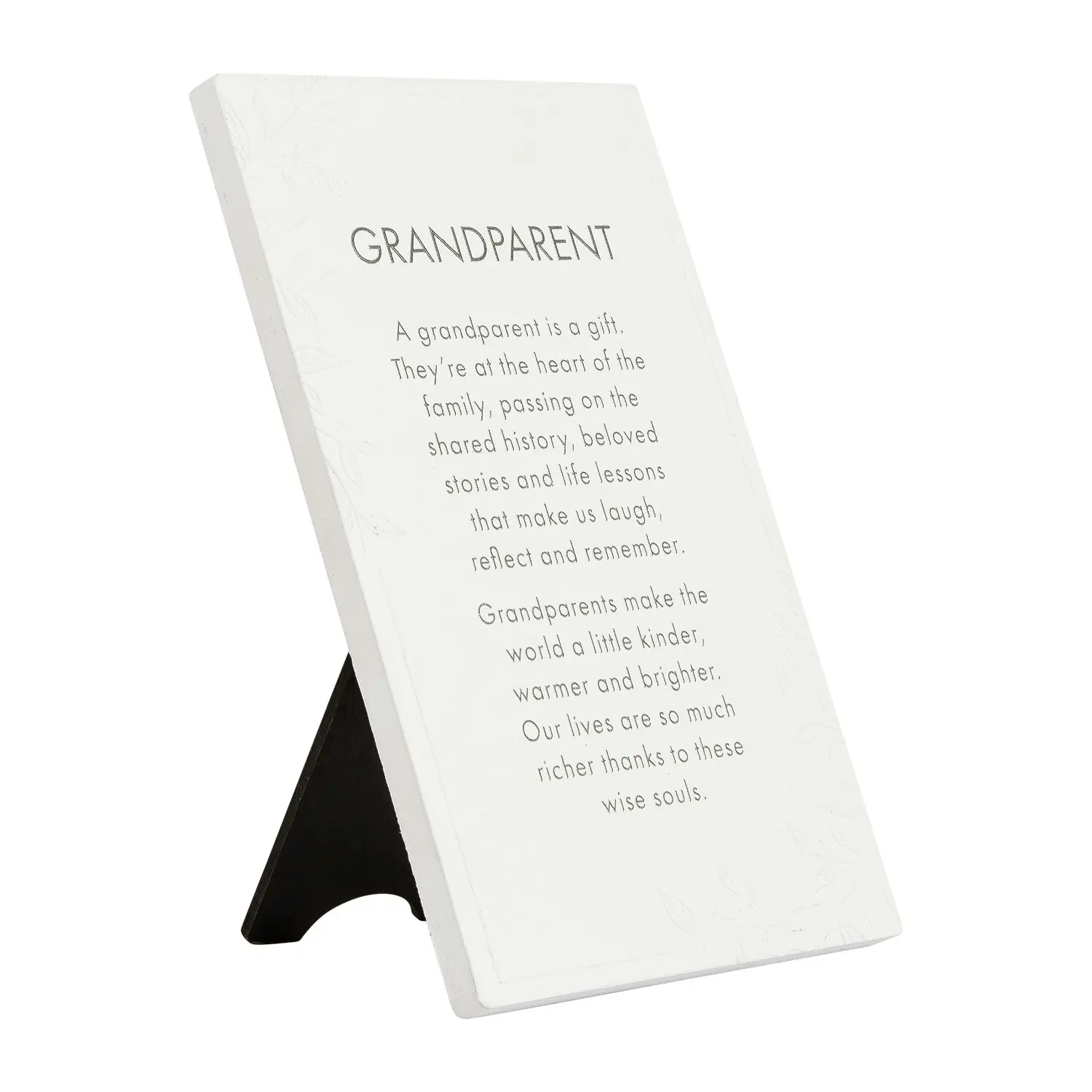 2x Splosh Precious Quote Grandparent Ceramic Standing/Hanging Decor White 16cm