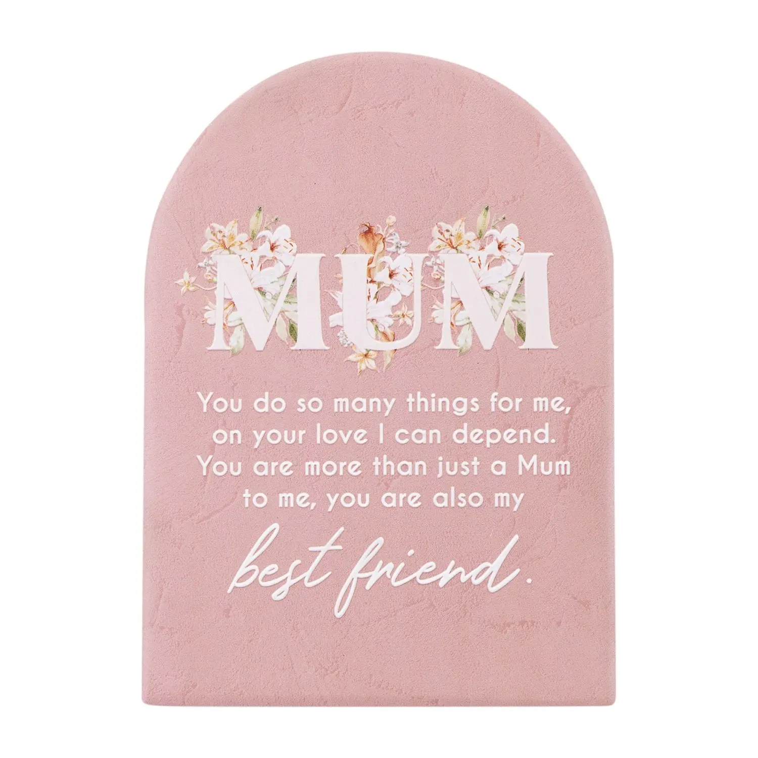 2x Splosh Mothers Day Best Friend Verse Quote Plaque Standing Tabletop 14cm