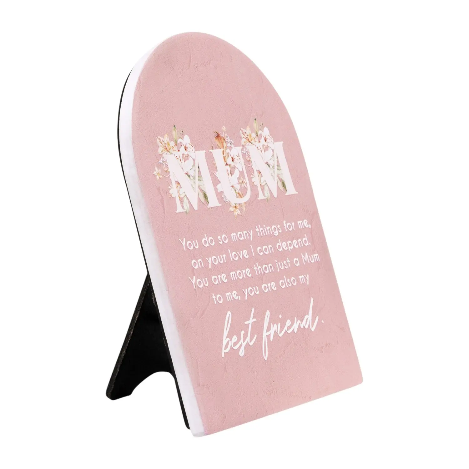 2x Splosh Mothers Day Best Friend Verse Quote Plaque Standing Tabletop 14cm