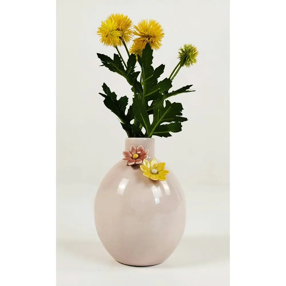 2x Urban Daphne 15cm Ceramic Flower Vase Home/Office Decor Table Display Pot PNK