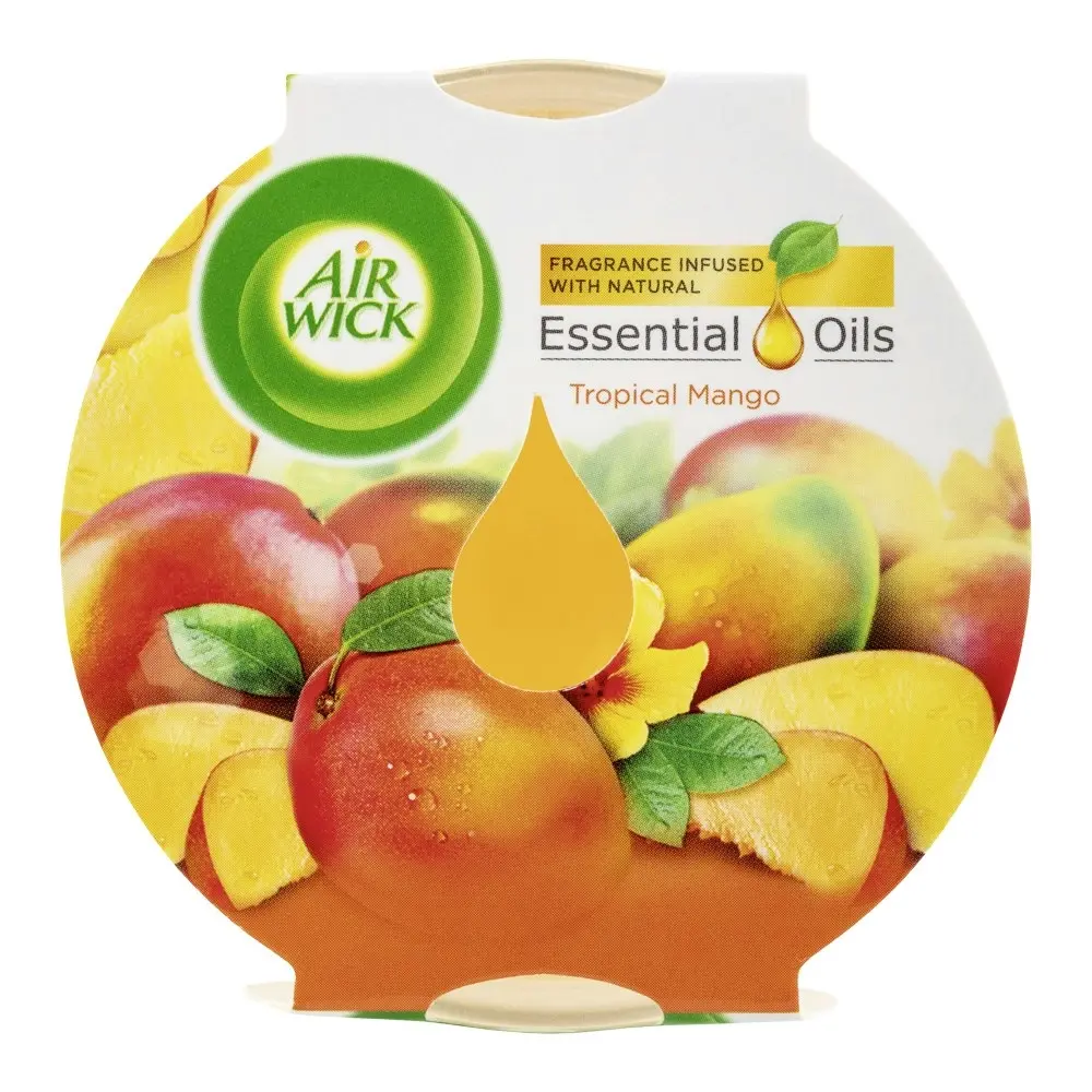 3PK Air Wick Essential Oils Candle Scented Home Decor Fragrance Tropical Mango