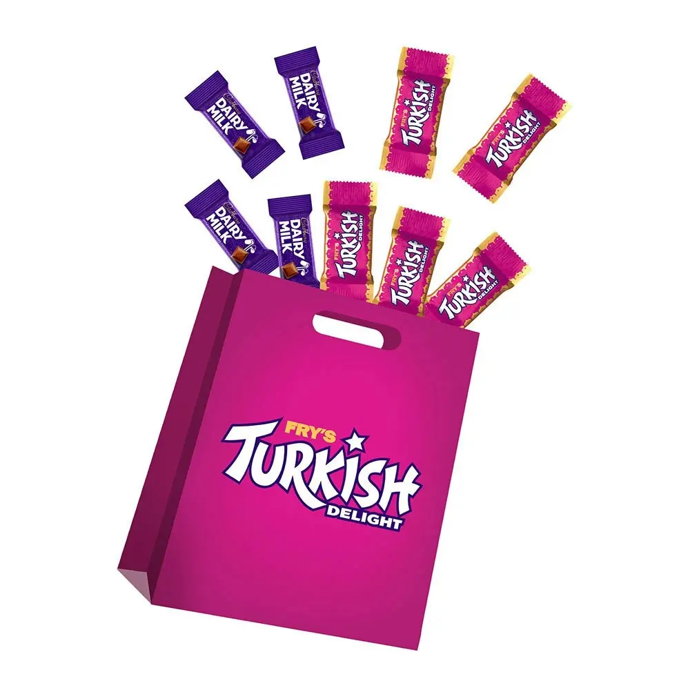 3PK Cadbury Fry's Turkish Delight/Dairy Milk Bite Sized Chocolates Showbag