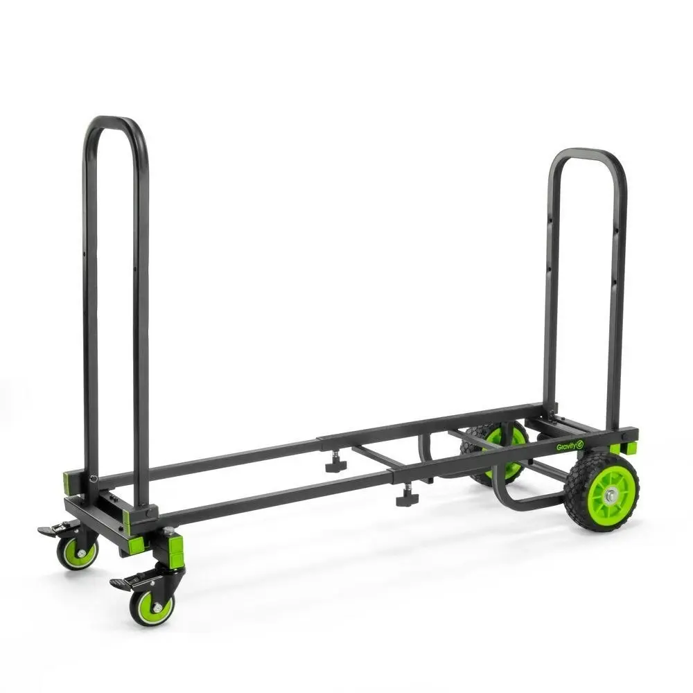 Gravity CARTM01B 150kg Capacity Multifunctional Steel Trolley/Cart Medium Black