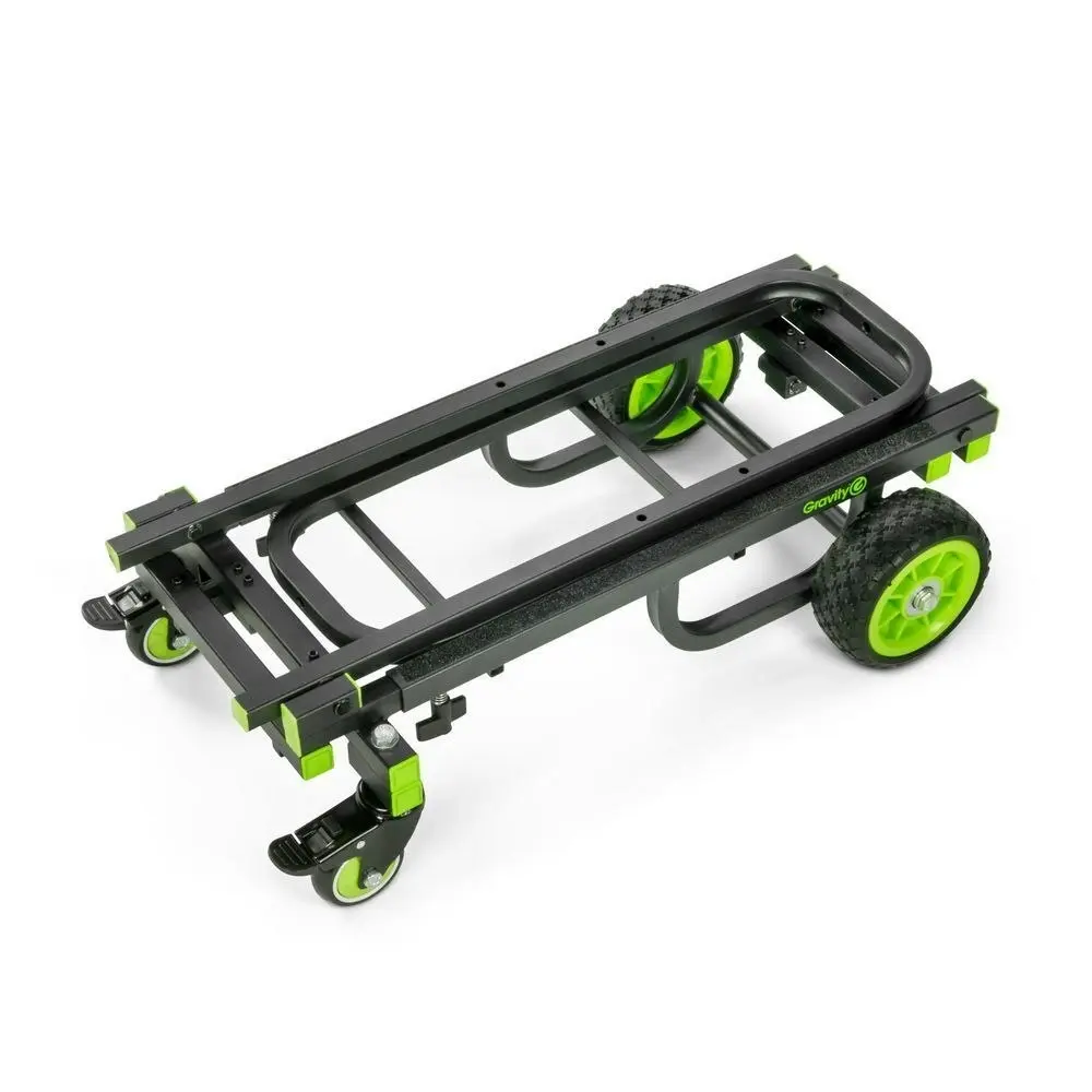 Gravity CARTM01B 150kg Capacity Multifunctional Steel Trolley/Cart Medium Black