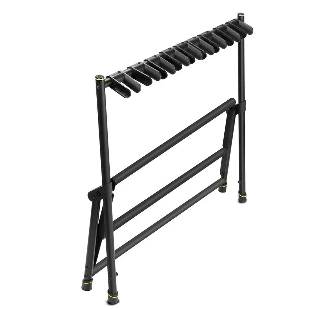 Gravity VARIG9 Multiple 9-Rack Stand Storage For Acoustic/Bass Guitar Black