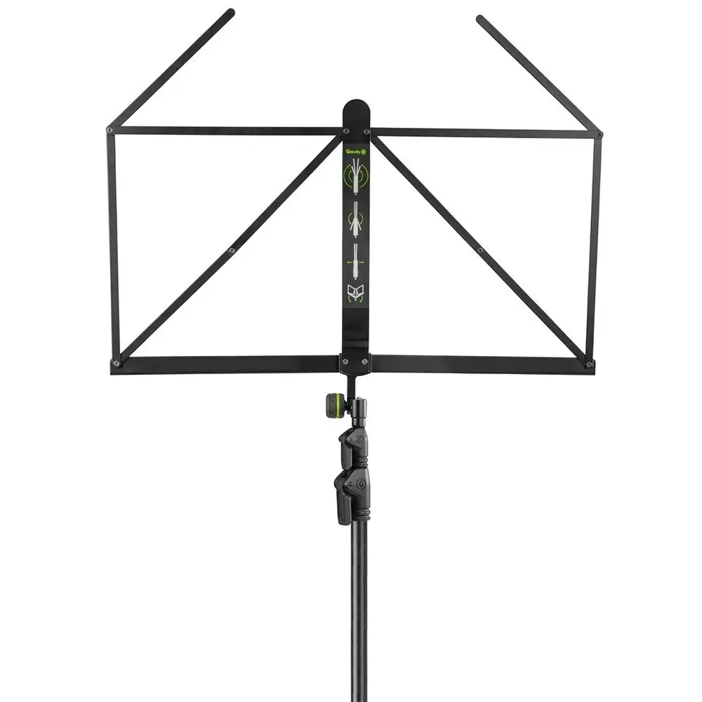 Gravity NS441 Folding 138.5cm Music Stand Mount Holder Tripod w/ Carry Bag Black