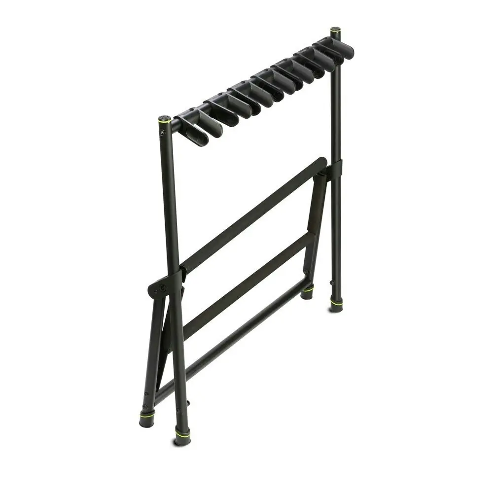 Gravity VARIG7 Multiple 7-Rack Stand Storage For Acoustic/Bass Guitar Black