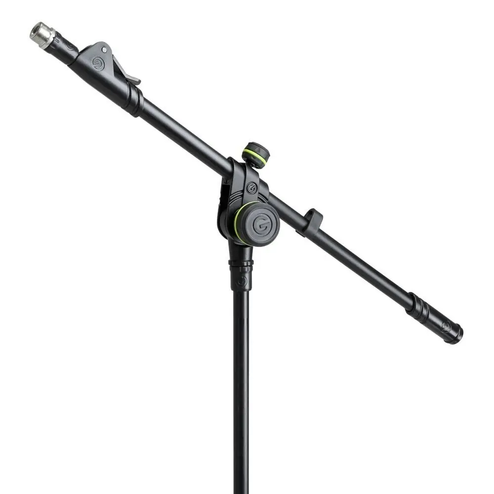 Gravity MS2222B Short 73cm Stand w/ 2 Point Telescopic Boom For Microphone Black