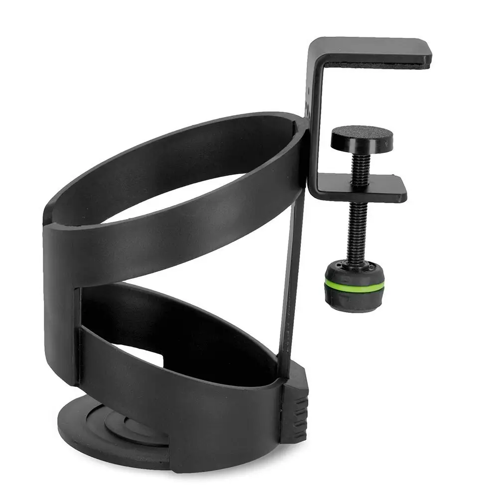 Gravity MADRINKLTC Large 13.5cm Drink Holder w/ Table Clamp For Mic Stand Black