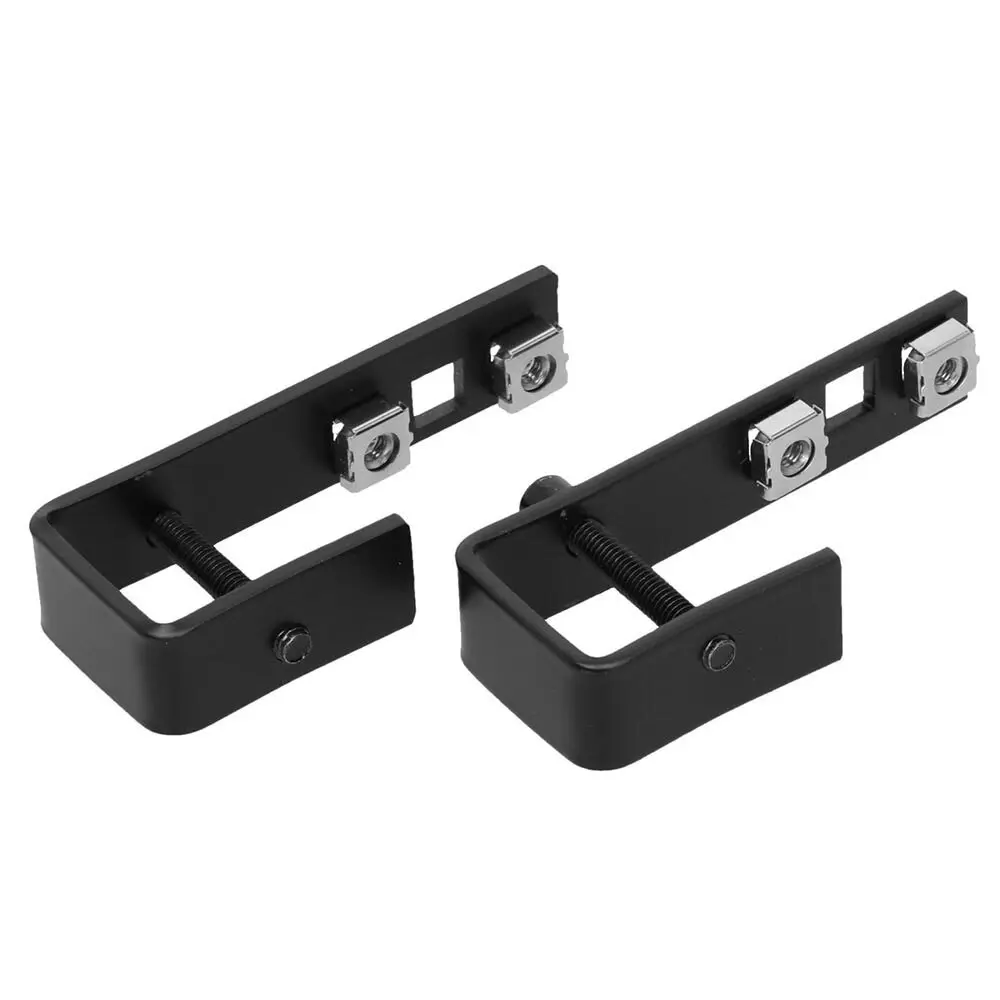 2pc Gravity XSP10130 Mounting/Rack Steel Angle Bracket For Gravity DJ Desk Black