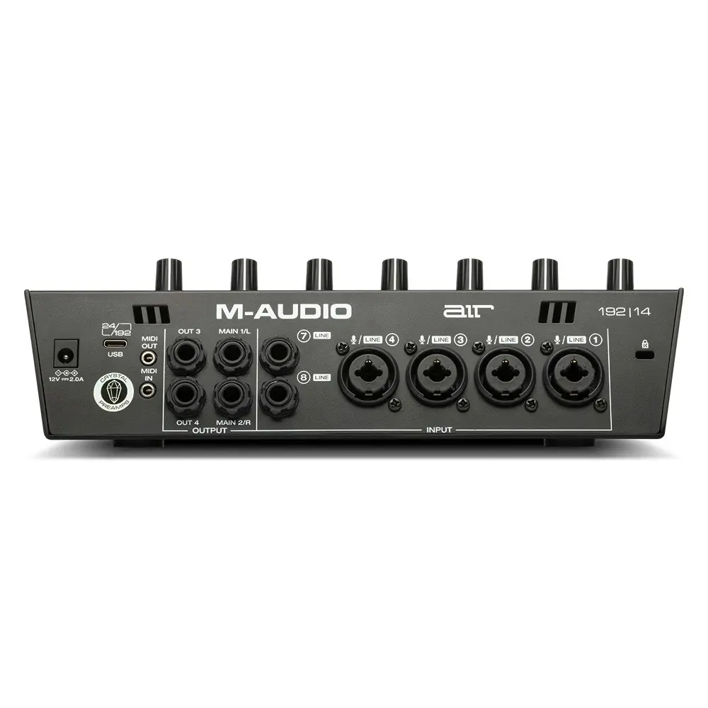 M-Audio Air 192/14 USB 8x4 Audio Interface Recording/Monitoring w/ MIDI Black