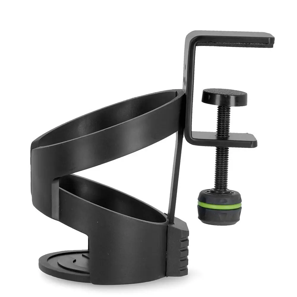 Gravity MADRINKMTC Medium 10.2cm Drink Holder w/ Table Clamp For Mic Stand Black