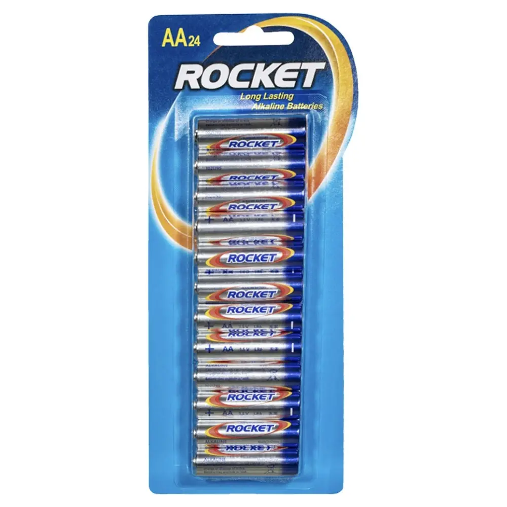 2x 24pc Rocket AA 1.5V Multi-Purpose Long Lasting Alkaline Battery/Batteries