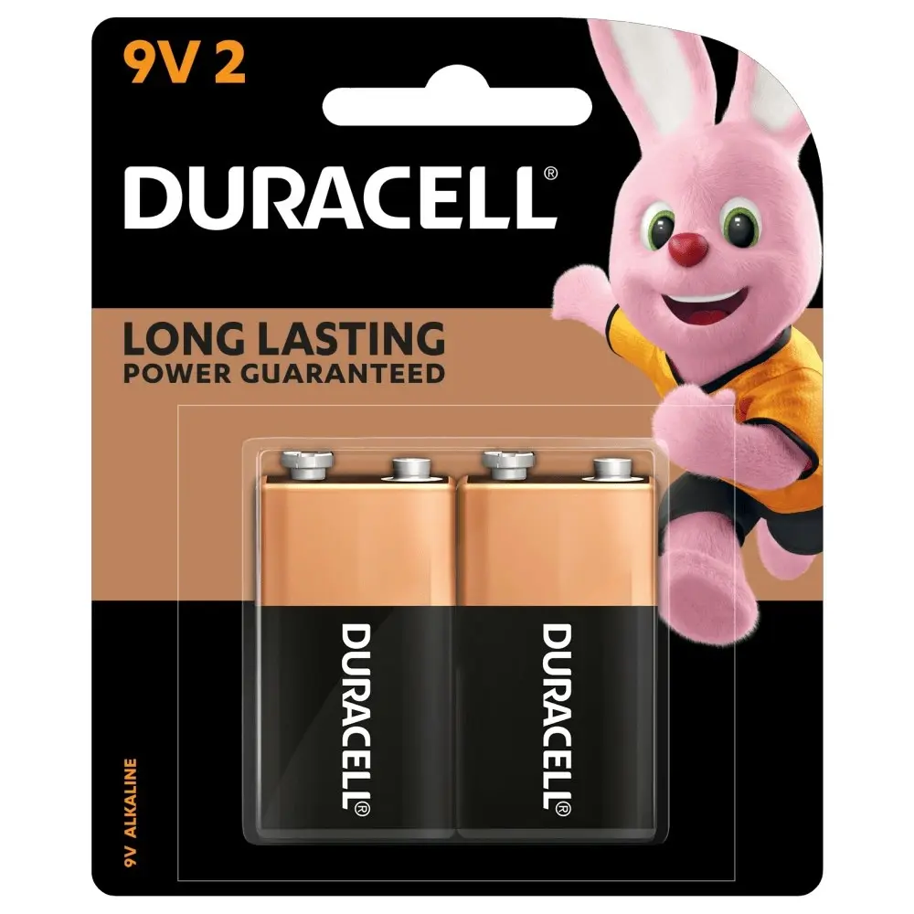 6x 2pc Duracell Coppertop 9V Alkaline Battery Pack Single Use Batteries