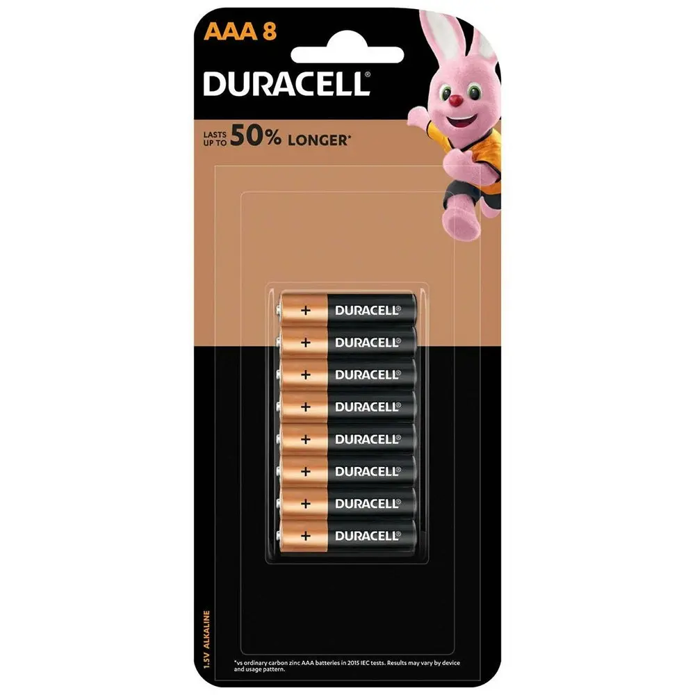 6x 8pc Duracell Coppertop AAA Size Alkaline Battery Single Use Batteries