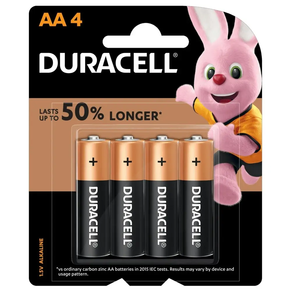 12x 4pc Duracell Coppertop Alkaline AA Size Battery Pack Single Use Batteries