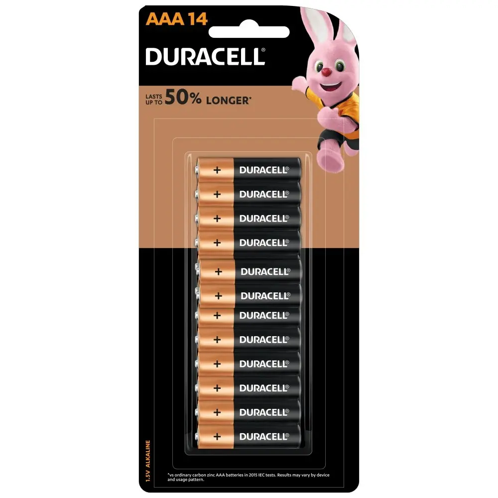 3x 14pc Duracell Coppertop AAA Size Alkaline Battery Single Use Batteries