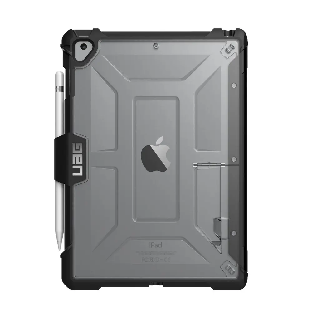 Urban Armour Gear Plasma Folio Case Protection For Apple iPad 9.7" Ice/Black