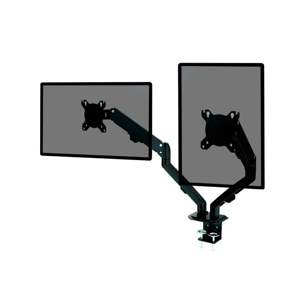 Monster Adjustable Dual Arm Monitor Mount VESA 75/100mm For 27" Screens Black