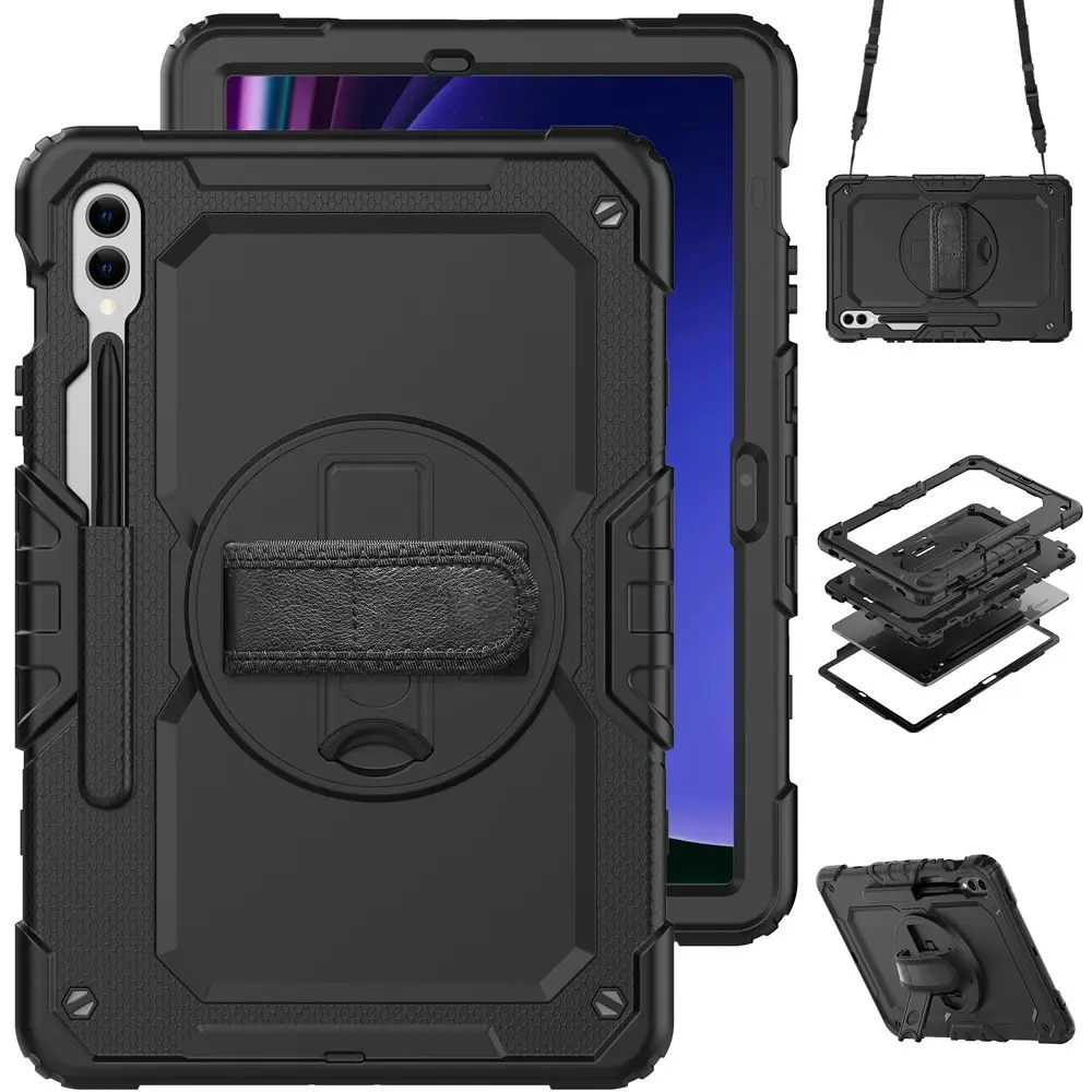 EFM Baja Rugged 3in1 Case Protection Cover For Samsung Galaxy Tab A9 Plus Black