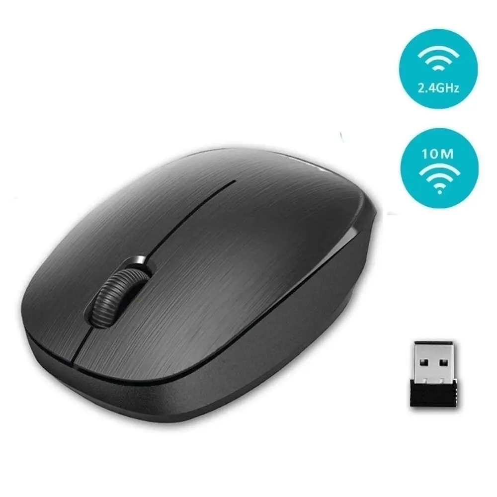 Sansai Ergonomic 2.4GHz Wireless Optical Mouse for PC/Laptop Computer/Mac Black