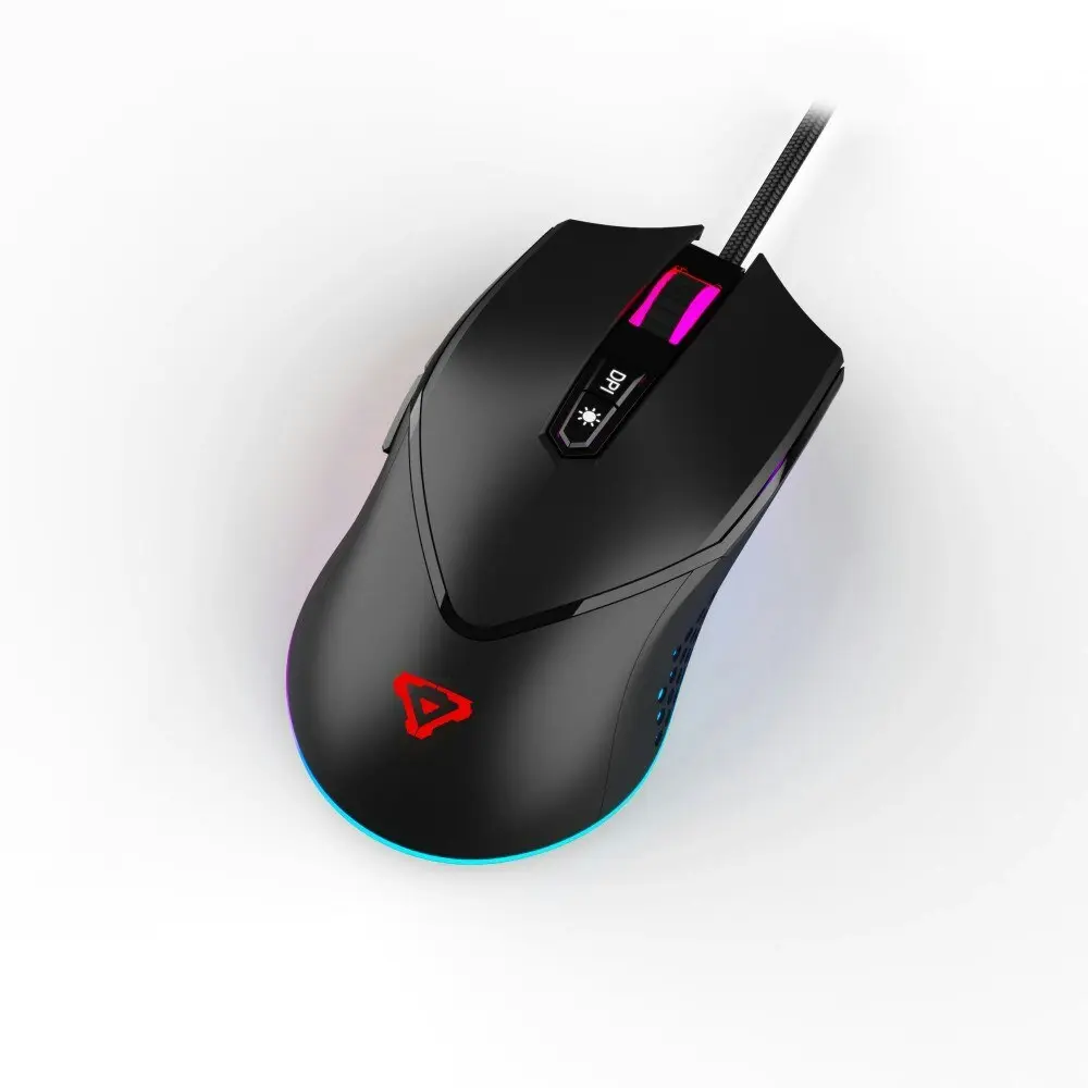 Laser Gaming 1.5m RGB M801 Wired Mouse 8000 DPI For Laptop/Computer PC Black