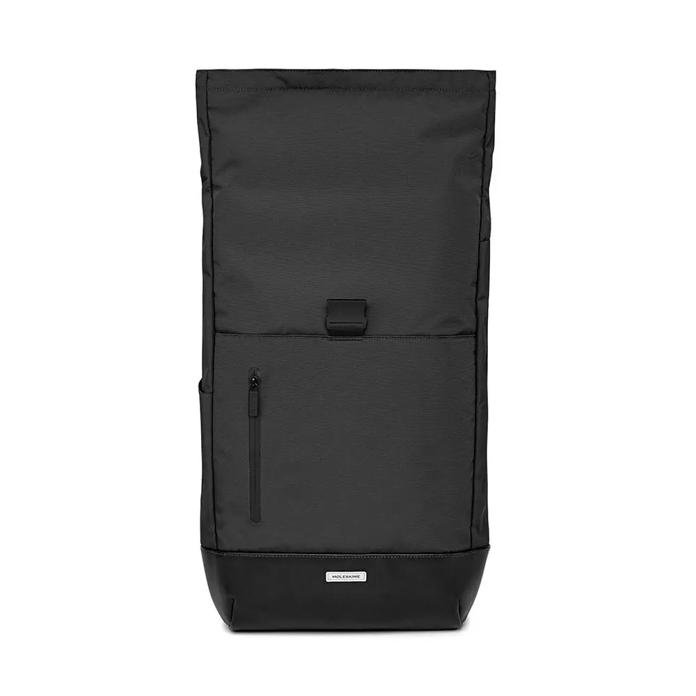 Moleskine Rolltop Backpack Work/Travel Outdoor Bag 48cm For 15" Laptop Black