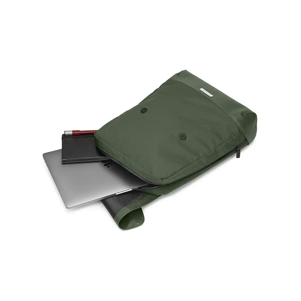 Moleskine Metro Slim Backpack Office/Travel Outdoor Work Bag 42cm Moss Green