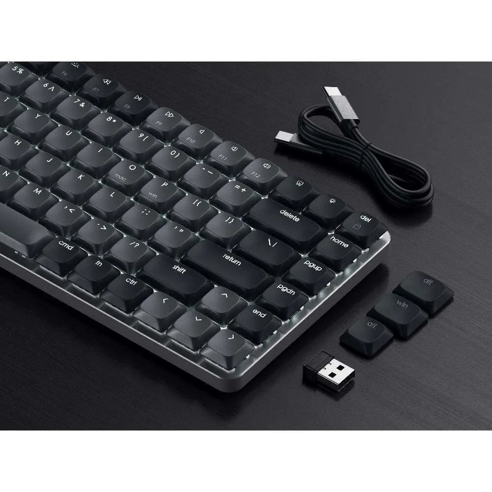 Satechi SM1 Slim Mechanical Backlit Wireless Bluetooth Keyboard For Laptop Dark