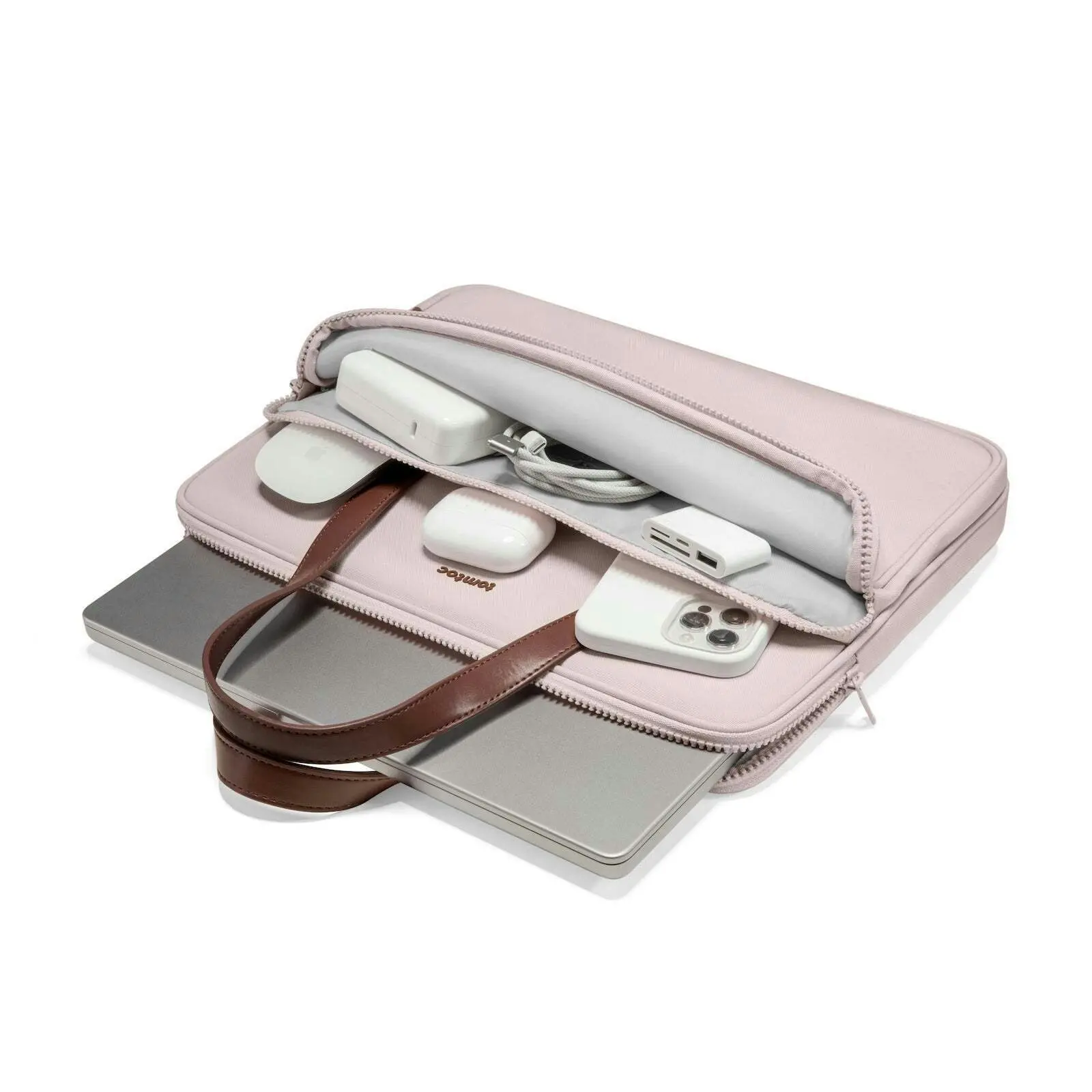 Clever Gear Tomtoc Versatile-A11 Laptop Handbag For MacBook/Dell 14in Blush Pink