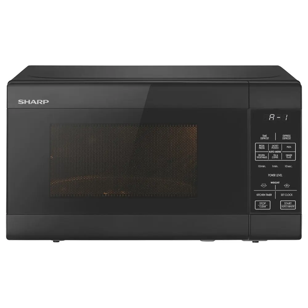 Sharp R211DB 20L Microwave Oven 750W Kitchen/Food Cooking/Re Heating/Defrost BLK