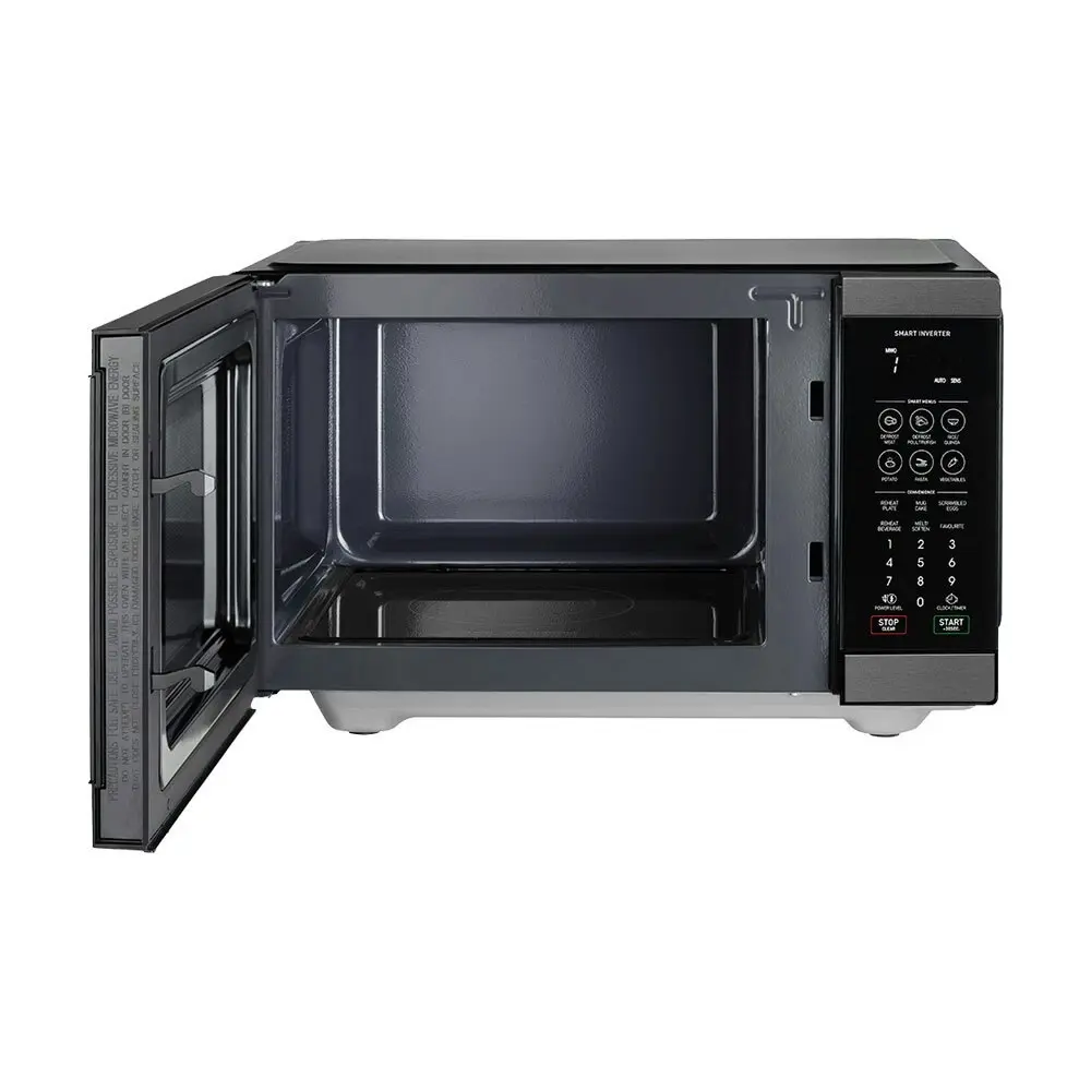 Sharp 26L Electric 900W Flatbed Inverter Kichen Microwave Black Stainless Steel