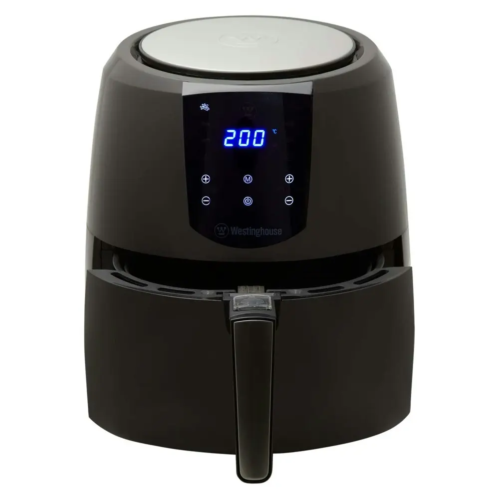 Westinghouse 1800W/200°C Digital Air Fryer Benchtop Kitchen Oven Black 5.2L