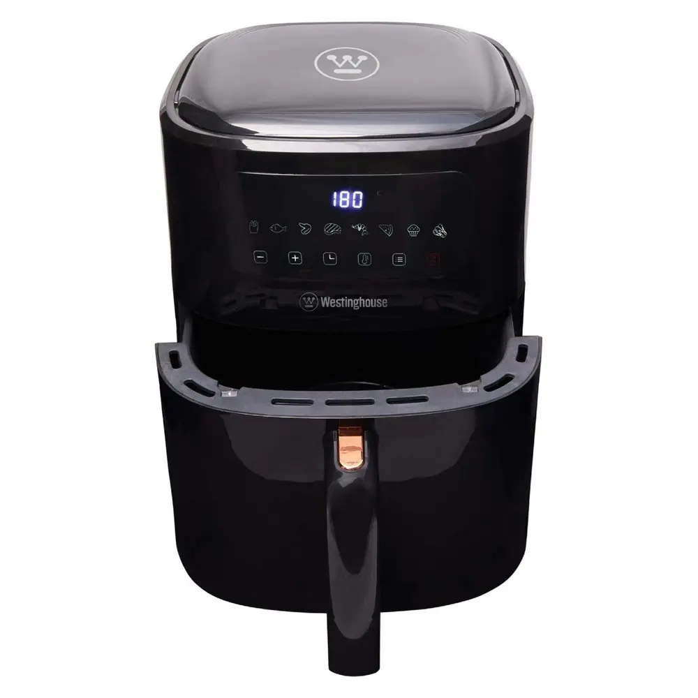 Westinghouse 1800W/200°C Digital Air Fryer Benchtop Kitchen Oven  Black 6L