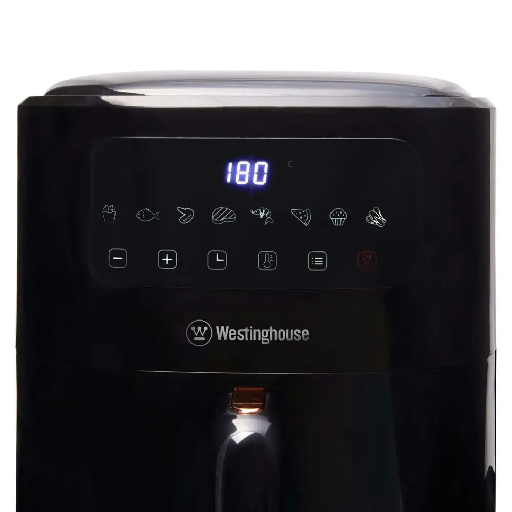 Westinghouse 1800W/200°C Digital Air Fryer Benchtop Kitchen Oven  Black 6L