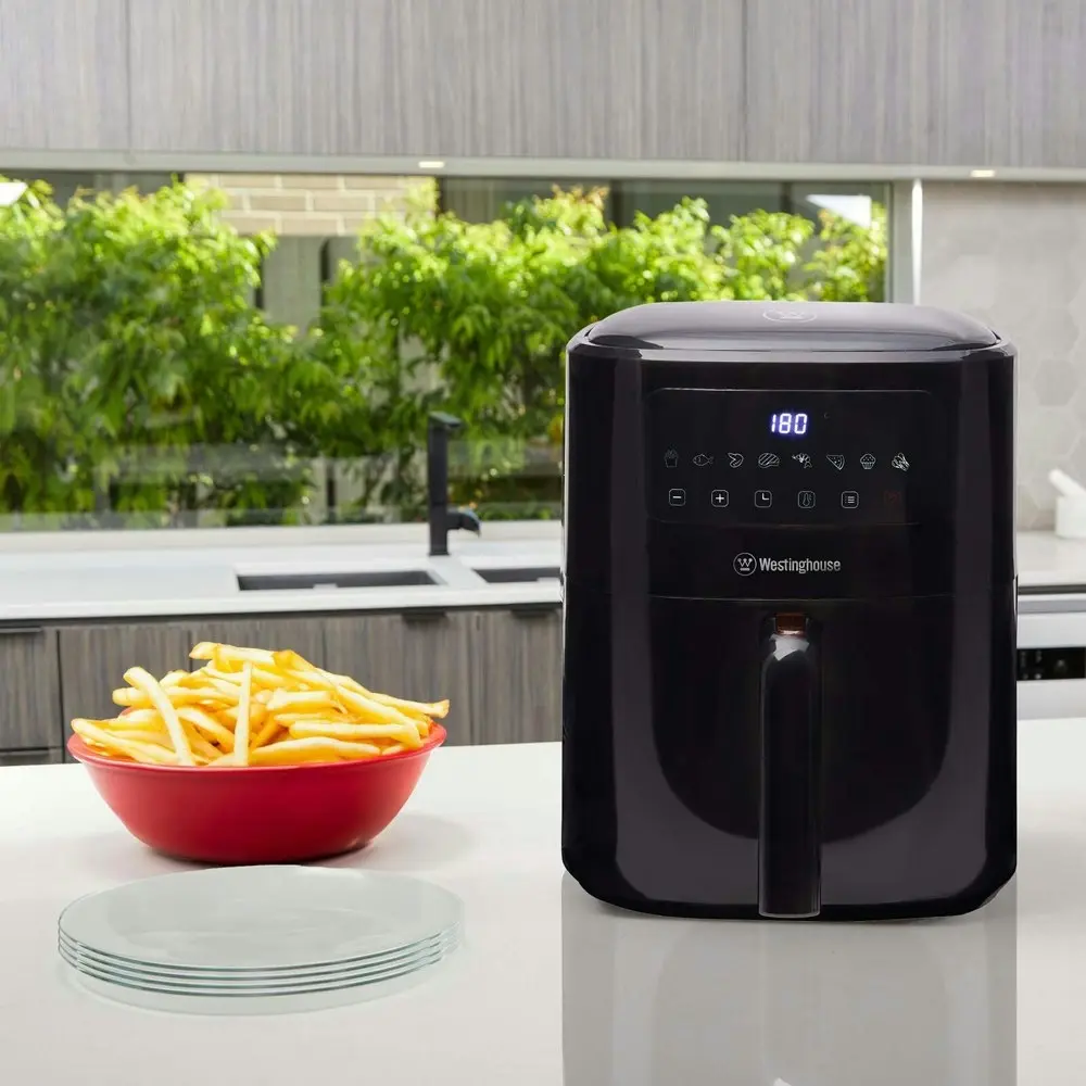 Westinghouse 1800W/200°C Digital Air Fryer Benchtop Kitchen Oven  Black 6L