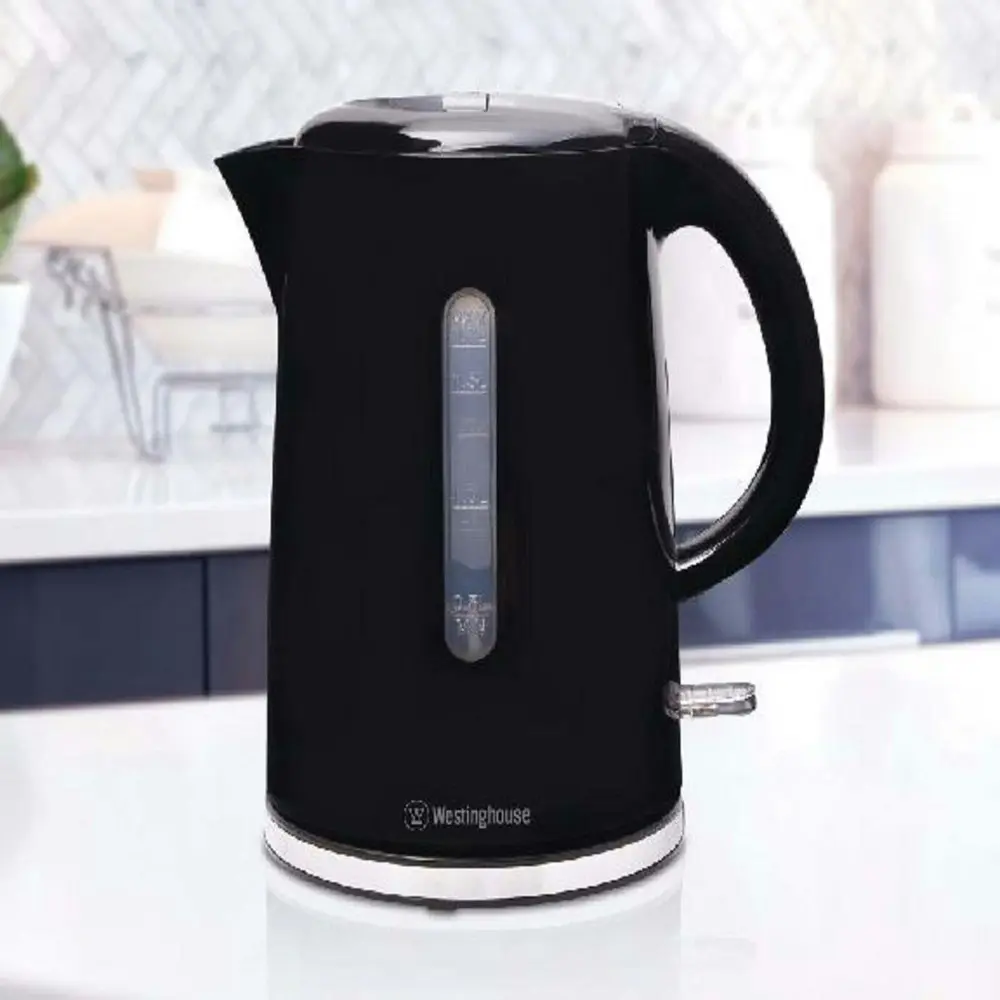 Westinghouse Boiling Water Electric Tea/Coffee Benchtop Kettle 1.7L Black