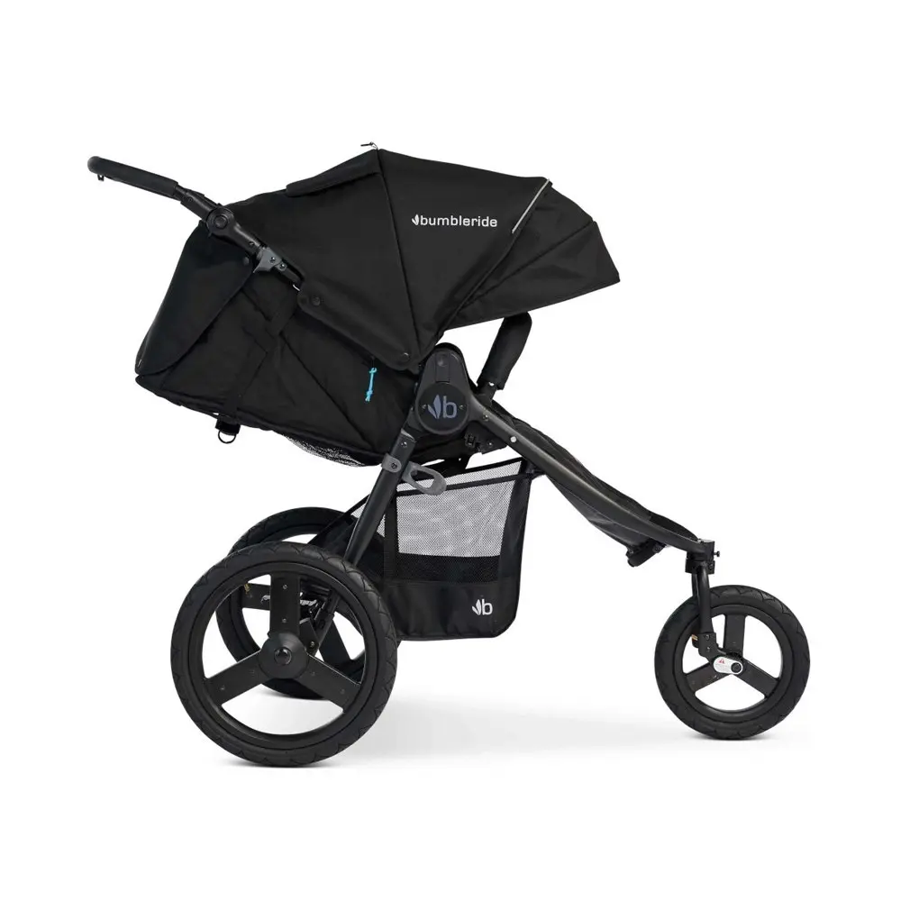 Bumbleride Speed Baby/Infant Pram/Stroller Long Footwell w/ Air Pump 6m+ Black