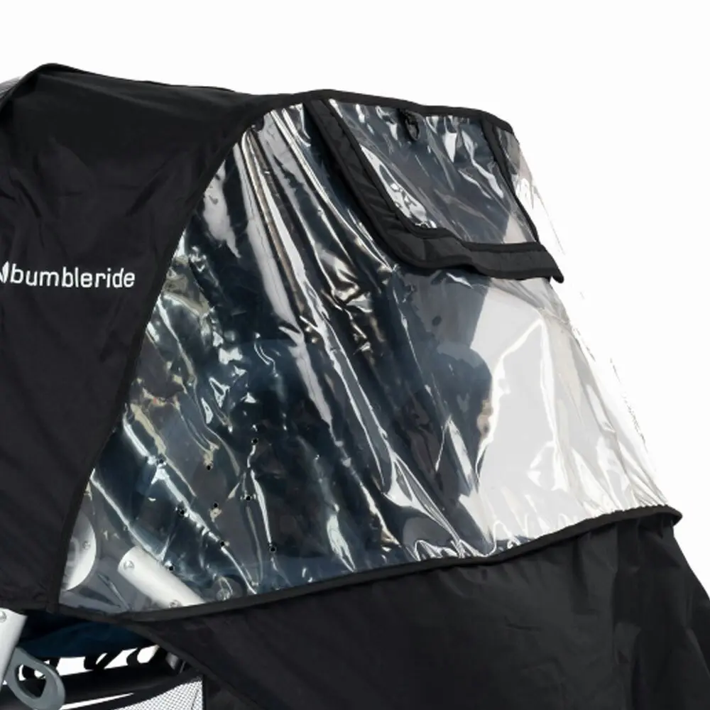 Bumbleride Buggy Rain Wind Shield Cover For Indie Twin Baby Stroller/Pram Black